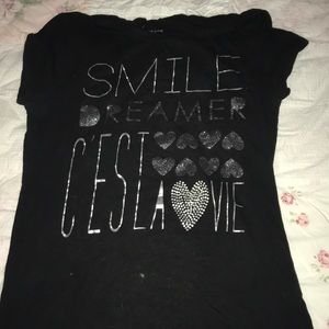 black aeropostale t-shirt